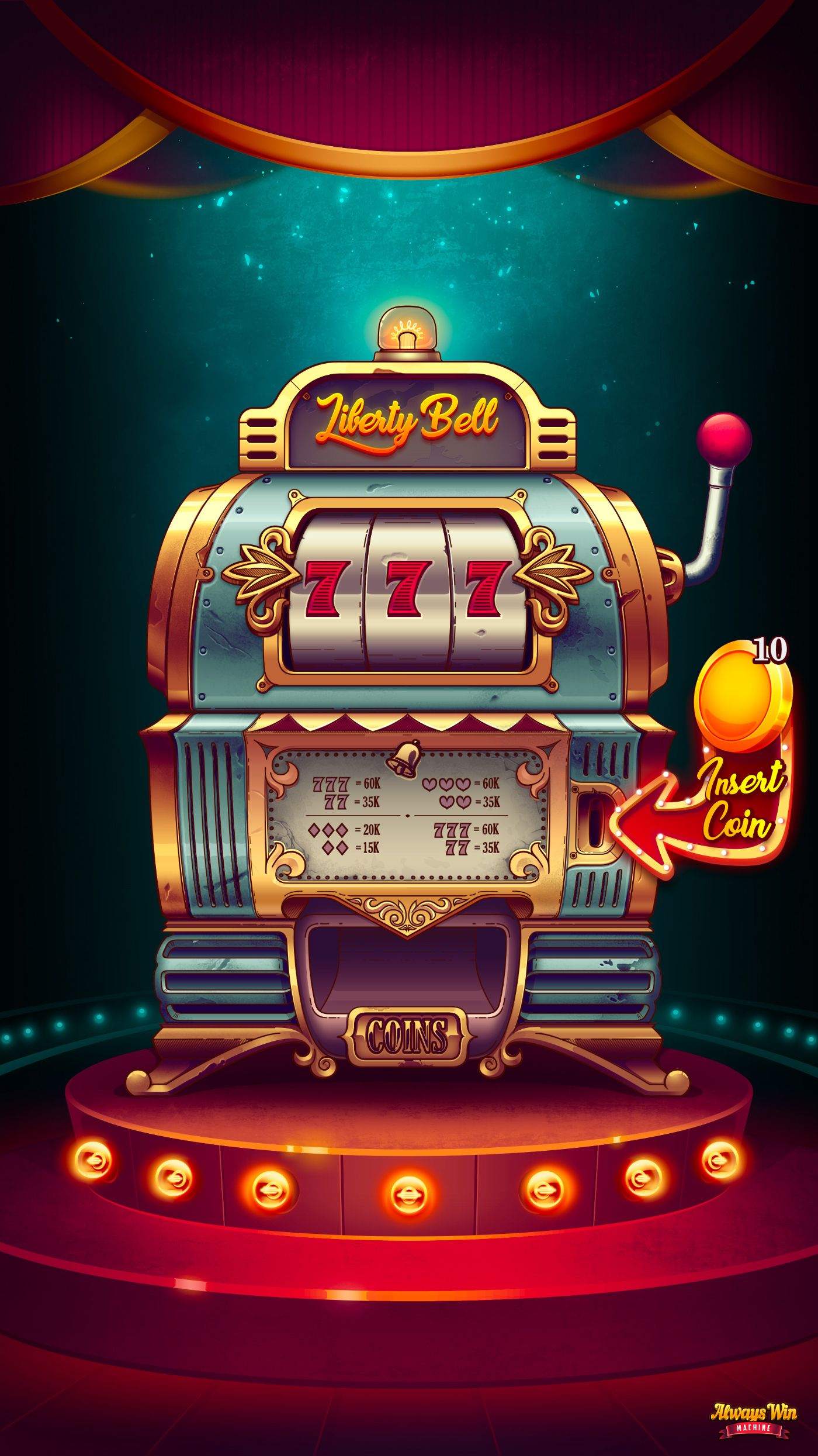 Dealer hand cards and player action buttons on manadotot Infinite Blackjack